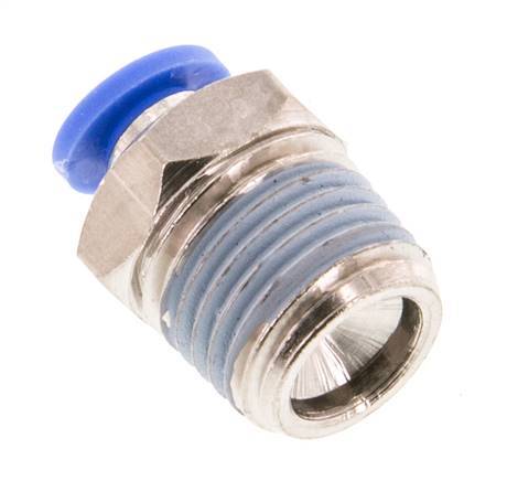 4mm x R1/4'' Messing/PA 66 Insteekfitting buitendraad NBR [5 Stuks]