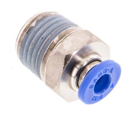 4mm x R1/4'' Messing/PA 66 Insteekfitting buitendraad NBR [5 Stuks]