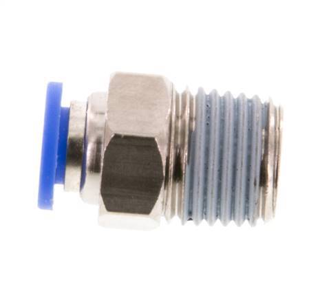 6mm x R1/4'' Messing/PA 66 Insteekfitting buitendraad NBR [5 Stuks]