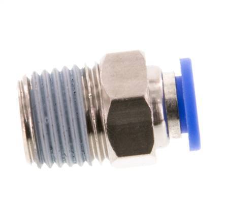 6mm x R1/4'' Messing/PA 66 Insteekfitting buitendraad NBR [5 Stuks]