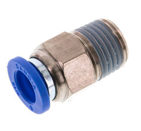 8mm x R1/4'' Messing/PA 66 Insteekfitting buitendraad NBR [5 Stuks]