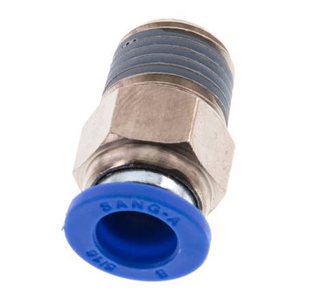 8mm x R1/4'' Messing/PA 66 Insteekfitting buitendraad NBR [5 Stuks]