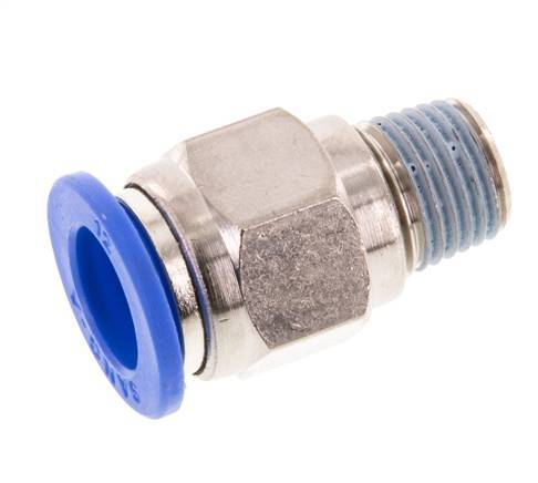 12mm x R1/4'' Messing/PA 66 Insteekfitting Buitendraad NBR [2 Stuks]