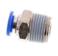 8mm x R3/8'' Push-in Fitting with Male Threads Brass/PA 66 NBR [5 Pieces]