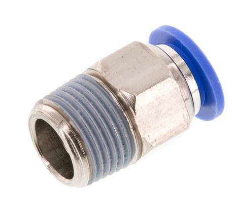10mm x R3/8'' Messing/PA 66 Insteekfitting Buitendraad NBR [2 Stuks]