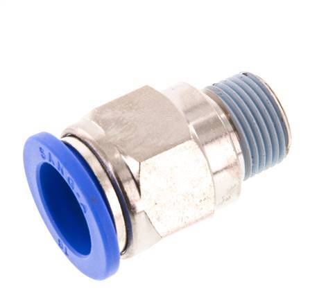 16mm x R3/8'' Messing/PA 66 Insteekfitting Buitendraad NBR