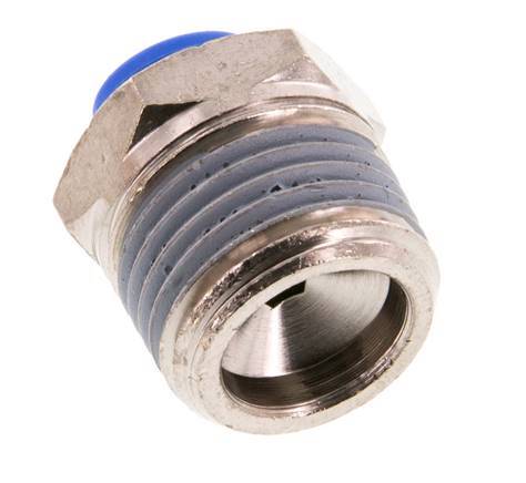 6mm x R1/2'' Messing/PA 66 Insteekfitting Buitendraad NBR [2 Stuks]