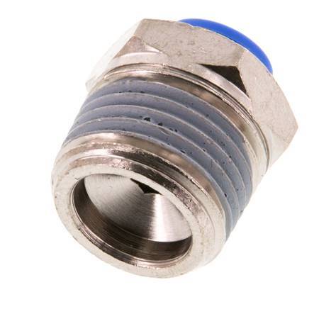 6mm x R1/2'' Messing/PA 66 Insteekfitting Buitendraad NBR [2 Stuks]
