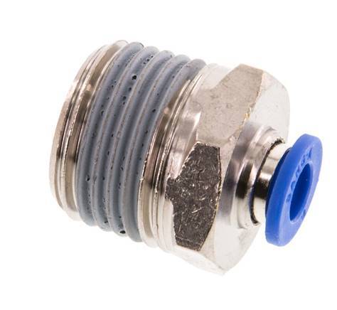 6mm x R1/2'' Messing/PA 66 Insteekfitting Buitendraad NBR [2 Stuks]
