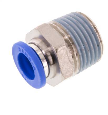 10mm x R1/2'' Push-in Fitting with Male Threads Brass/PA 66 NBR [2 Pieces]