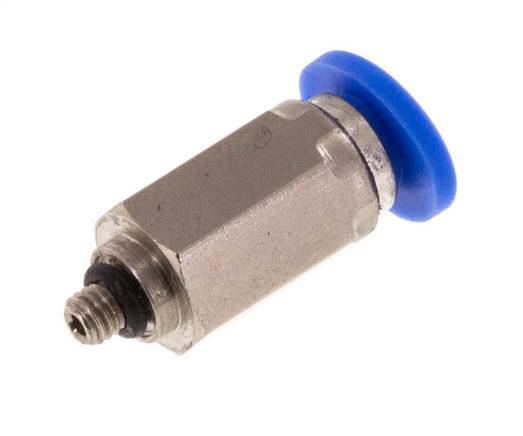 3mm x M 3 Messing/PA 66 Insteekfitting Buitendraad NBR [2 Stuks]