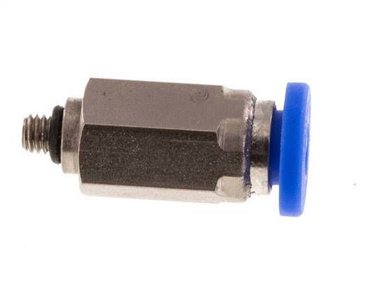 3mm x M 3 Messing/PA 66 Insteekfitting Buitendraad NBR [2 Stuks]