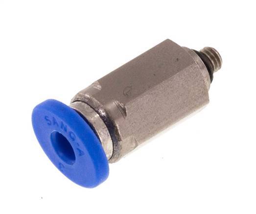3mm x M 3 Messing/PA 66 Insteekfitting Buitendraad NBR [2 Stuks]