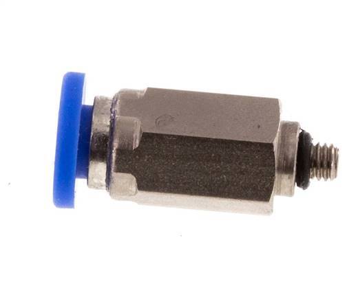 3mm x M 3 Messing/PA 66 Insteekfitting Buitendraad NBR [2 Stuks]