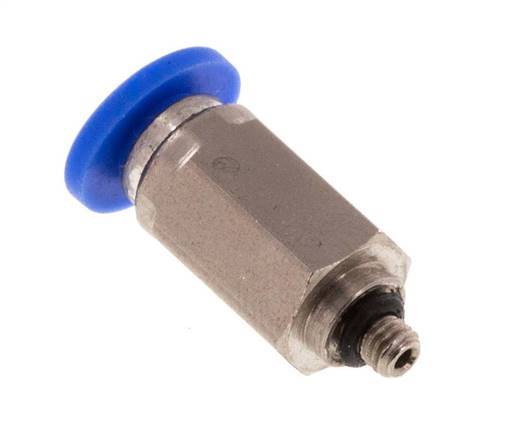 3mm x M 3 Messing/PA 66 Insteekfitting Buitendraad NBR [2 Stuks]