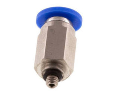 3mm x M 3 Messing/PA 66 Insteekfitting Buitendraad NBR [2 Stuks]