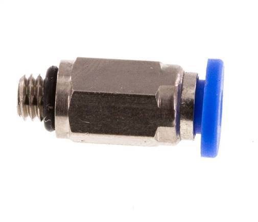 3mm x M 5 Push-in Fitting with Male Threads Brass/PA 66 NBR [2 Pieces]