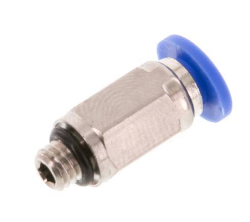 4mm x M 5 Messing/PA 66 Insteekfitting buitendraad NBR [5 Stuks]