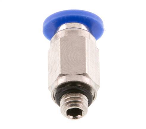4mm x M 5 Messing/PA 66 Insteekfitting buitendraad NBR [5 Stuks]
