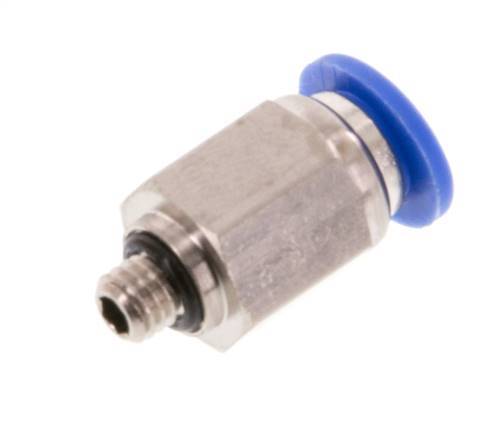 6mm x M 5 Messing/PA 66 Insteekfitting buitendraad NBR [5 Stuks]