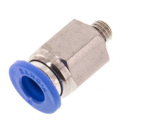 6mm x M 5 Messing/PA 66 Insteekfitting buitendraad NBR [5 Stuks]