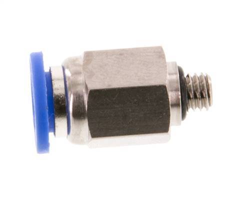 6mm x M 5 Messing/PA 66 Insteekfitting buitendraad NBR [5 Stuks]