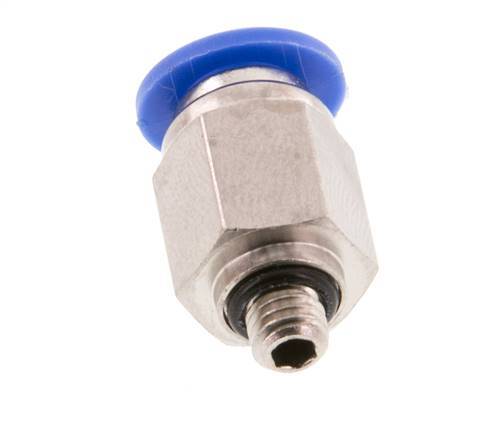 6mm x M 5 Messing/PA 66 Insteekfitting buitendraad NBR [5 Stuks]