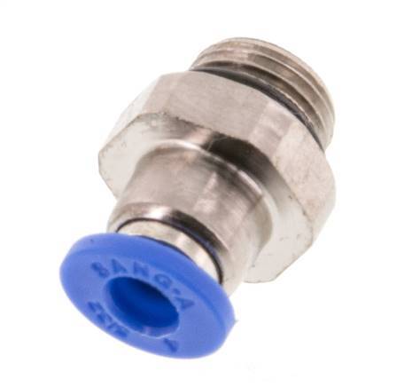 4mm x G1/8'' Messing/PA 66 Insteekfitting buitendraad NBR [5 Stuks]