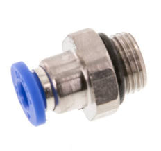 4mm x G1/8'' Messing/PA 66 Insteekfitting buitendraad NBR [5 Stuks]