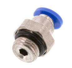 4mm x G1/8'' Messing/PA 66 Insteekfitting buitendraad NBR [5 Stuks]