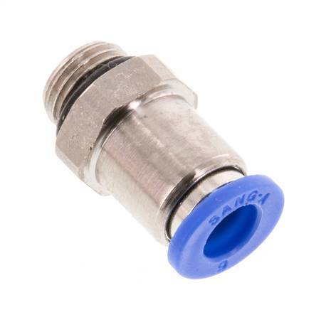 6mm x G1/8'' Messing/PA 66 Insteekfitting buitendraad NBR [5 Stuks]