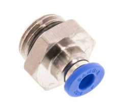4mm x G1/4'' Messing/PA 66 Insteekfitting buitendraad NBR [5 Stuks]