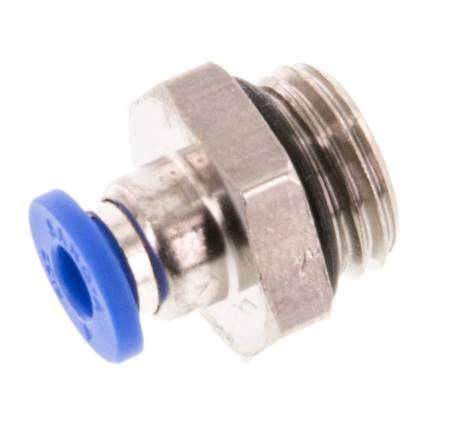 4mm x G1/4'' Messing/PA 66 Insteekfitting buitendraad NBR [5 Stuks]