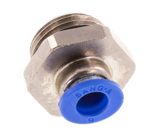 6mm x G3/8'' Messing/PA 66 Insteekfitting buitendraad NBR [5 Stuks]