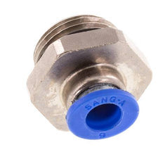 6mm x G3/8'' Messing/PA 66 Insteekfitting buitendraad NBR [5 Stuks]