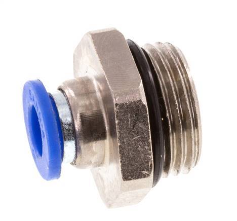 6mm x G3/8'' Messing/PA 66 Insteekfitting buitendraad NBR [5 Stuks]