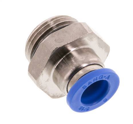 8mm x G3/8'' Messing/PA 66 Insteekfitting buitendraad NBR [5 Stuks]
