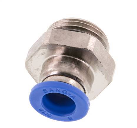 8mm x G3/8'' Push-in Fitting with Male Threads Brass/PA 66 NBR [5 Pieces]