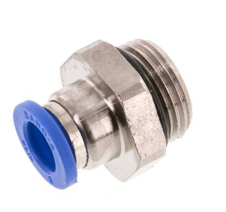 8mm x G3/8'' Messing/PA 66 Insteekfitting buitendraad NBR [5 Stuks]