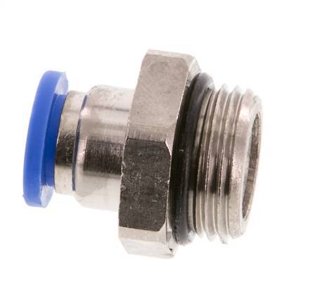 8mm x G3/8'' Push-in Fitting with Male Threads Brass/PA 66 NBR [5 Pieces]
