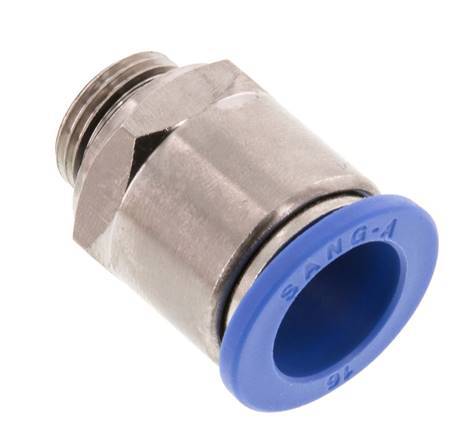 16mm x G3/8'' Messing/PA 66 Insteekfitting Buitendraad NBR