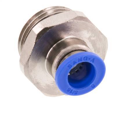 8mm x G1/2'' Messing/PA 66 Insteekfitting Buitendraad NBR [2 Stuks]