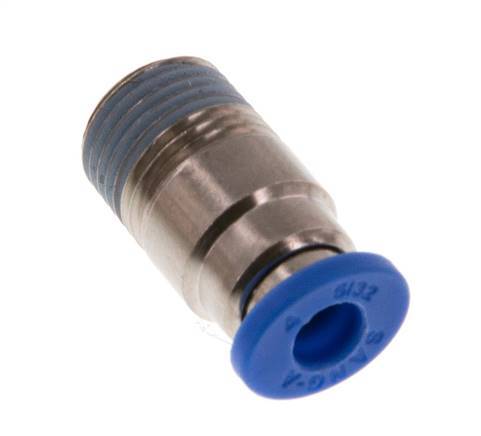 4mm x R1/8'' Messing/PA 66 Insteekfitting buitendraad Binnenzeskant NBR [5 Stuks]