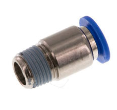 6mm x R1/8'' Messing/PA 66 Insteekfitting buitendraad Binnenzeskant NBR [5 Stuks]