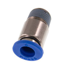6mm x R1/8'' Messing/PA 66 Insteekfitting buitendraad Binnenzeskant NBR [5 Stuks]