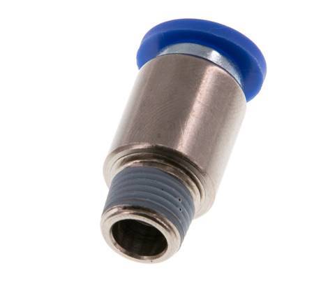 8mm x R1/8'' Messing/PA 66 Insteekfitting buitendraad Binnenzeskant NBR [5 Stuks]