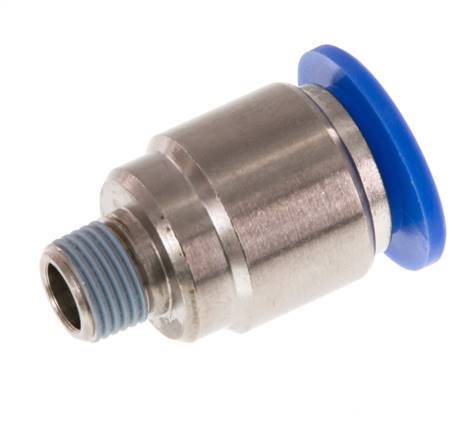 12mm x R1/8'' Messing/PA 66 Insteekfitting Buitendraad Binnenzeskant NBR [2 Stuks]