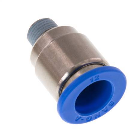 12mm x R1/8'' Messing/PA 66 Insteekfitting Buitendraad Binnenzeskant NBR [2 Stuks]