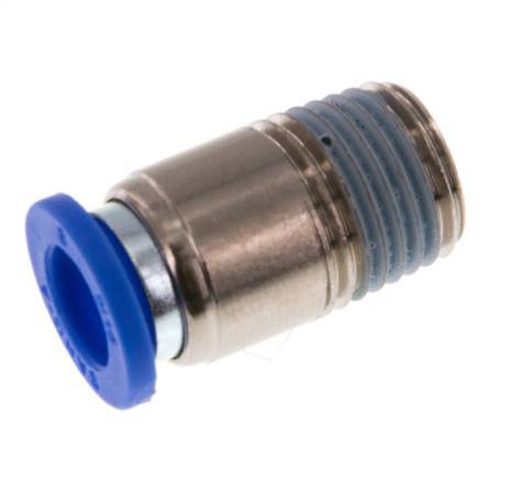 8mm x R1/4'' Messing/PA 66 Insteekfitting buitendraad Binnenzeskant NBR [5 Stuks]