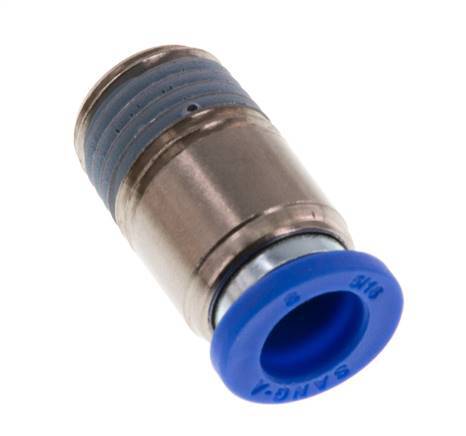 8mm x R1/4'' Messing/PA 66 Insteekfitting buitendraad Binnenzeskant NBR [5 Stuks]